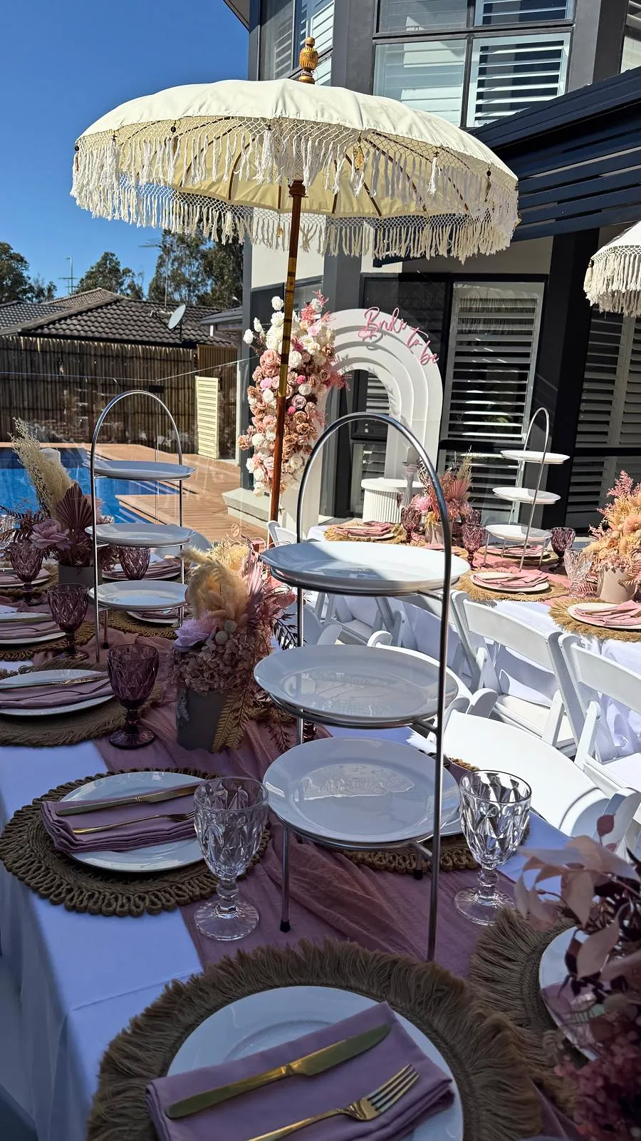 Gold luxury picnic setup by LC Events